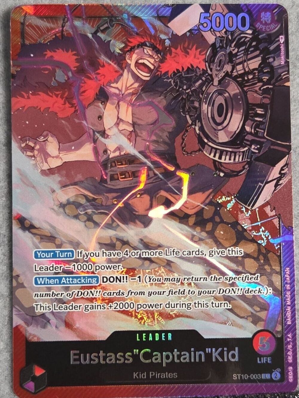 Eustass"Captain"Kid ST10-003 Leader, foil, One Piece